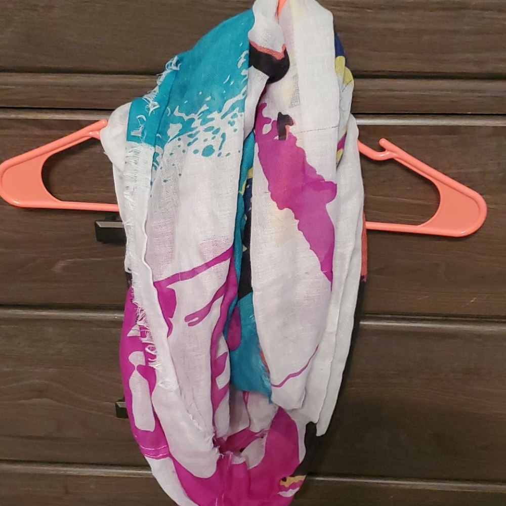 Water color infinity scarf